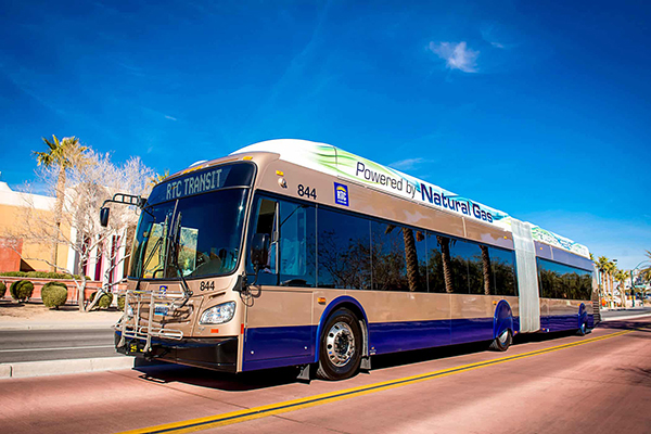Imagen del sistema de transporte colectivo RTC de Las Vegas, una forma confiable y conveniente de moverse por la ciudad. Descubre cómo explorar Las Vegas de manera fácil y accesible